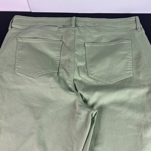 Not Your Daughters Jean Women Plus 42x28 High Rise Straight Green Denim Tag 20WT - Picture 10 of 16